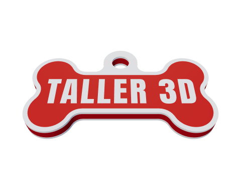 Tags para mascotas en Taller 3D: vista previa