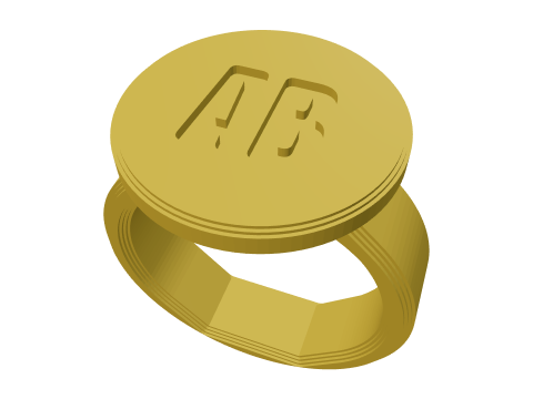 Anillos con talle en Taller 3D: vista previa